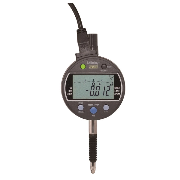 Indicator ID-C 543-350B-10 Mitutoyo - Range: 12.7 mm, Res: 0.001 mm - Flat Back Plate