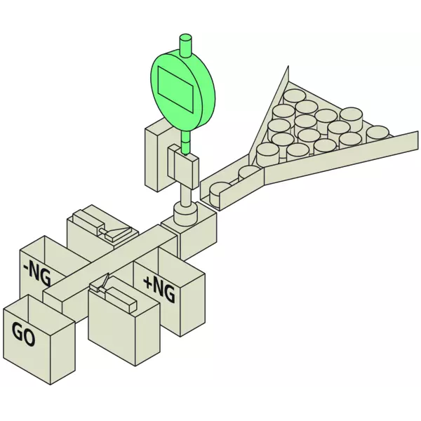 Indicator ID-C 543-350B-10 Mitutoyo - Range: 12.7 mm, Res: 0.001 mm - Flat Back Plate