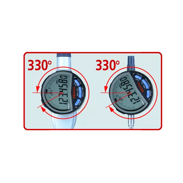 Indicator ID-C 543-705B Mitutoyo - Range: 12.7 mm, Res: 0.0005 mm - Flat Back Plate