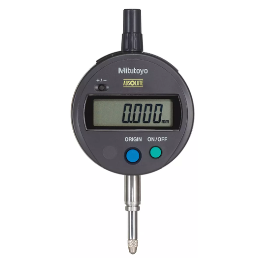 Indicator ID-S, 543-790B-10 Mitutoyo - Range: 12.7 mm, Res: 0.001 mm - Flat Back Plate