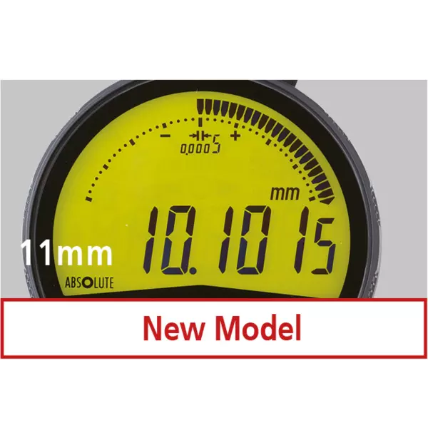 Indicator ID-F 543-855-D Mitutoyo - Range: 12.7 mm, Res: 0.0005 mm - CEE AC-Adapter - Lug Back Plate