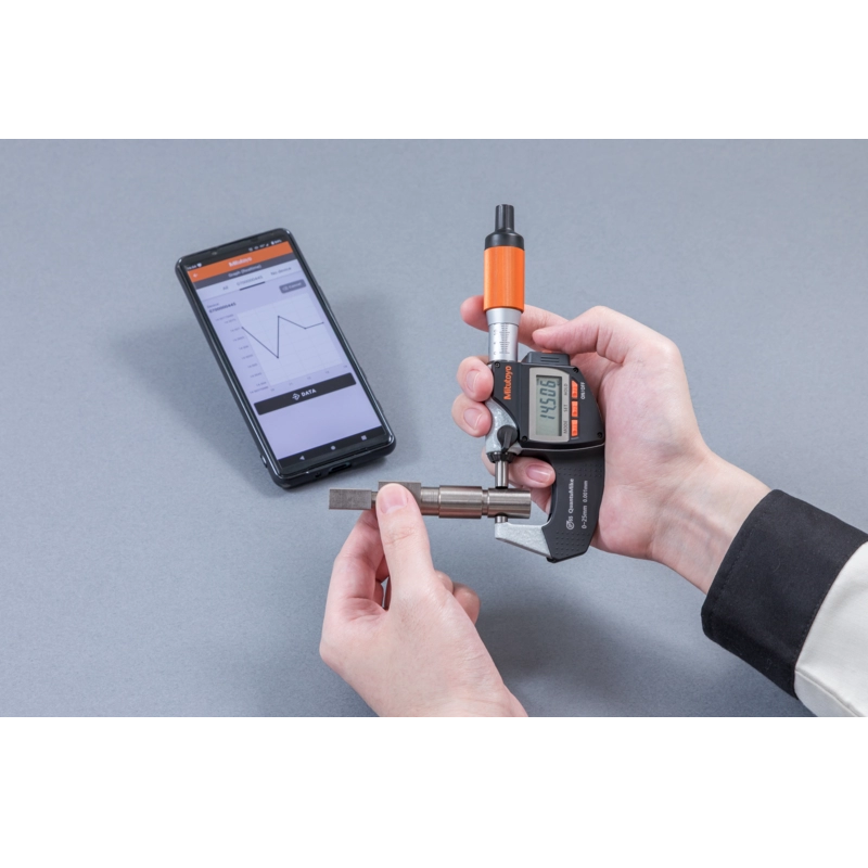 Digital Micrometer 293-143-40 Mitutoyo - Range: 75 - 100 mm - With bidirectional output