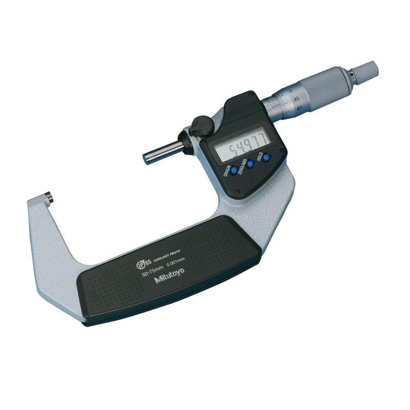 Mitutoyo Micrometer 293-236-30 – Range: 50 - 75 mm – With ratchet stop on the thimble – With data output