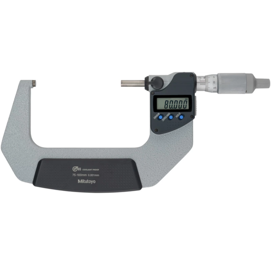 Mitutoyo Micrometer 293-237-30 – Range: 75 - 100 mm – With ratchet stop on the thimble – With data output