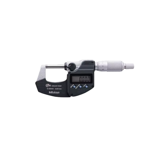 Mitutoyo Micrometer 293-240-30 – Range: 0 - 25 mm – With ratchet stop on the spindle – Without data output