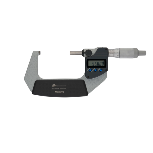 Mitutoyo Micrometer 293-246-30 – Range: 50 - 75 mm – With ratchet stop on the thimble – Without data output