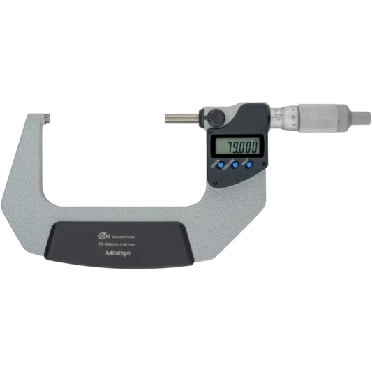 Mitutoyo Micrometer 293-247-30 – Range: 75 - 100 mm – With ratchet stop on the thimble – Without data output