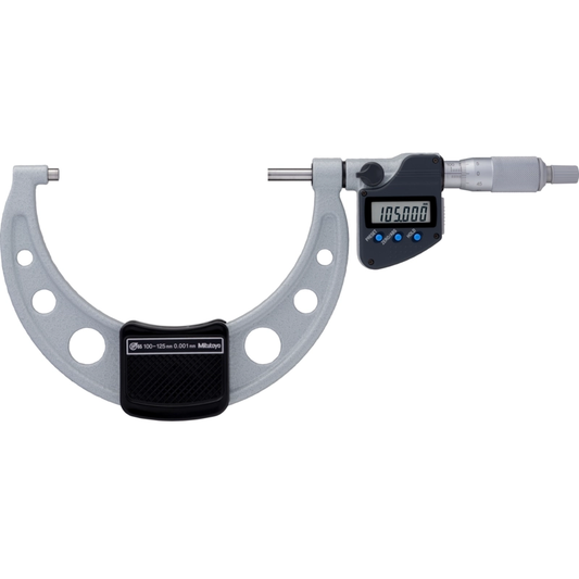 Mitutoyo Micrometer 293-250-30 – Range: 100 - 125 mm – With ratchet stop on the spindle – With data output