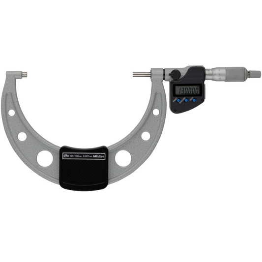 Mitutoyo Micrometer 293-251-30 – Range: 125 - 150 mm – With ratchet stop on the spindle – With data output
