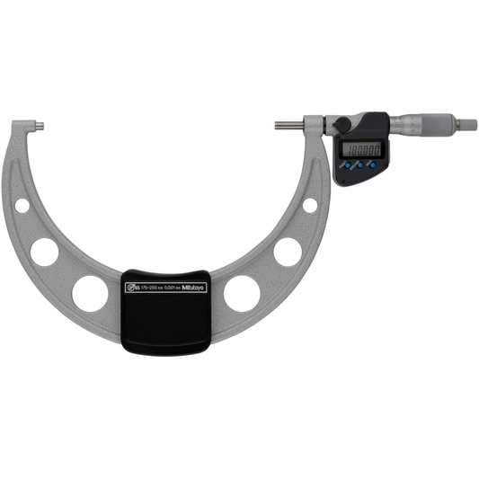 Mitutoyo Micrometer 293-253-30 – Range: 175 - 200 mm – With ratchet stop on the spindle – With data output