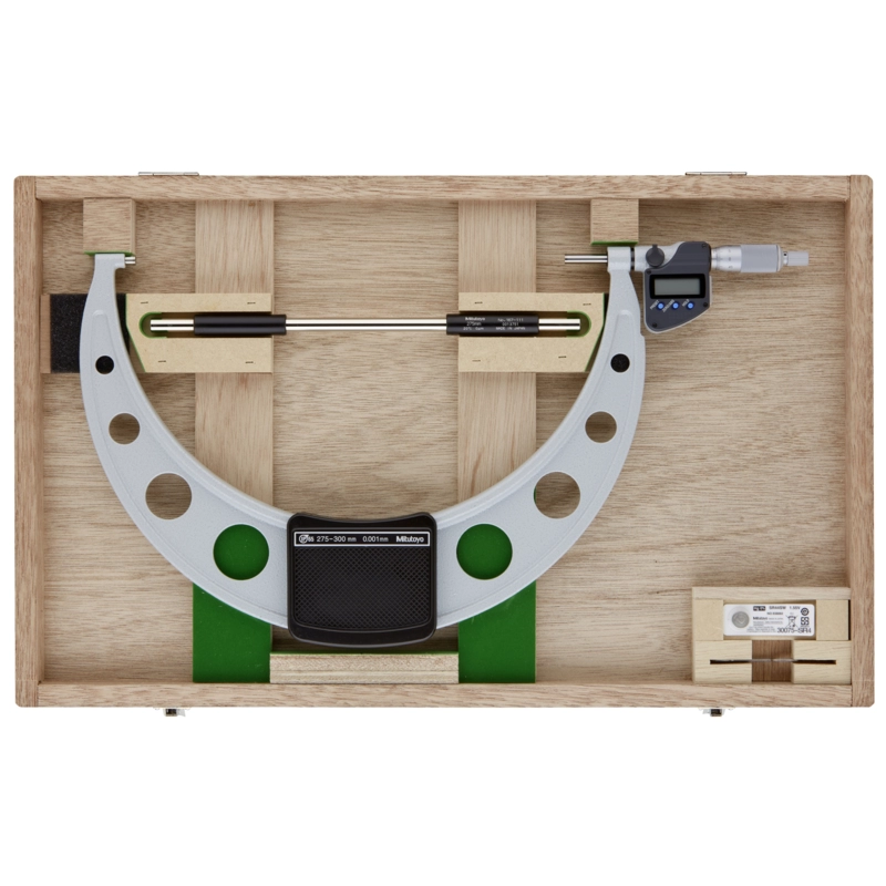 Mitutoyo Micrometer 293-257-30 – Range: 275 - 300 mm – With ratchet stop on the spindle – With data output
