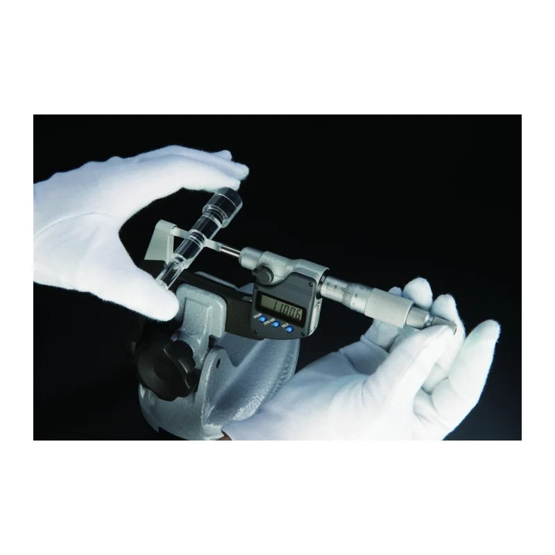 Micrometro Digimatic con stelo ed incudine a lama Mitutoyo 422-230-30, campo 0-25 mm, asta di profondità piatta – Mitutoyo 422-230-30