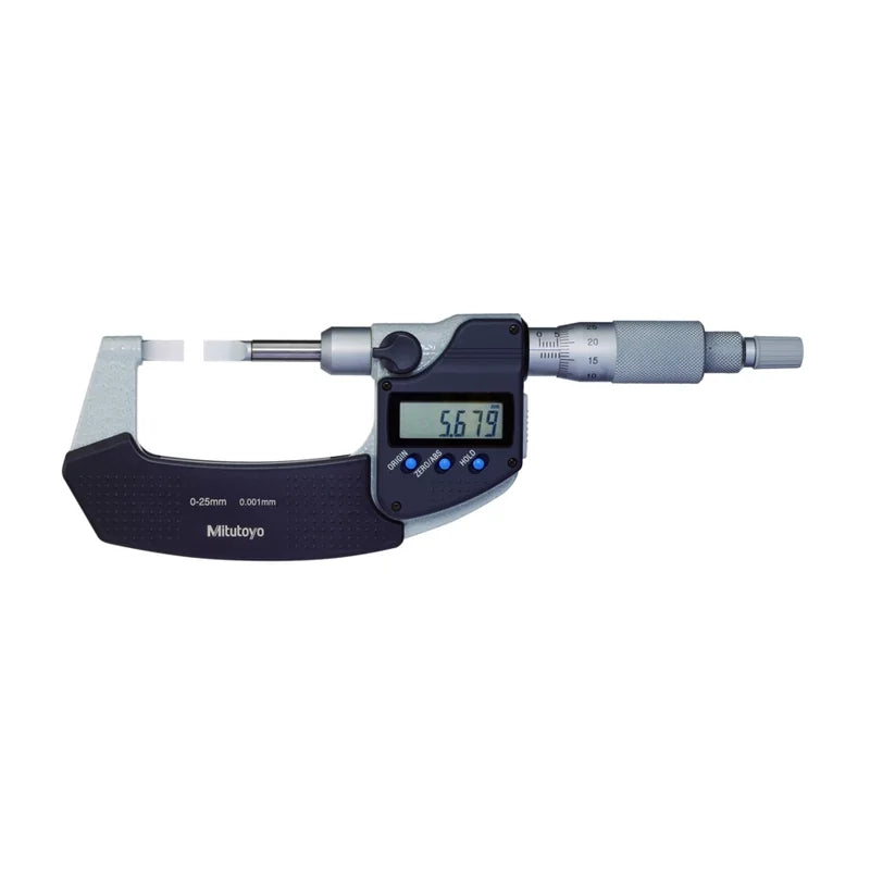 Micrometro Digimatic con stelo ed incudine a lama Mitutoyo 422-231-30, campo 25-50 mm, asta di profondità piatta – Mitutoyo 422-231-30