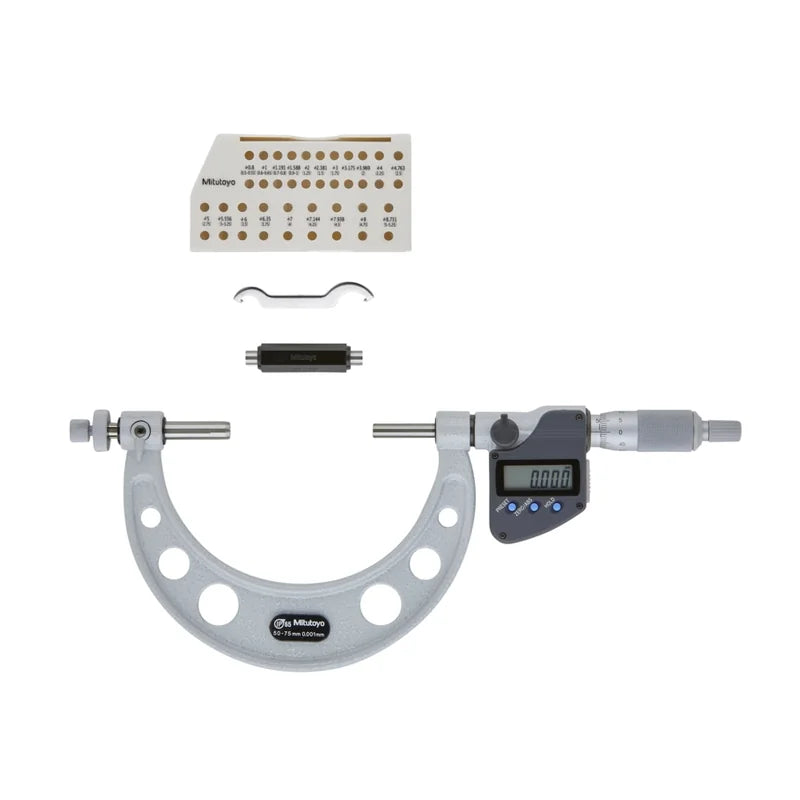 Micrometro Digimatic per la misura di ingranaggi Mitutoyo 324-253-30, campo 50-75 mm, IP65 – Mitutoyo 324-253-30