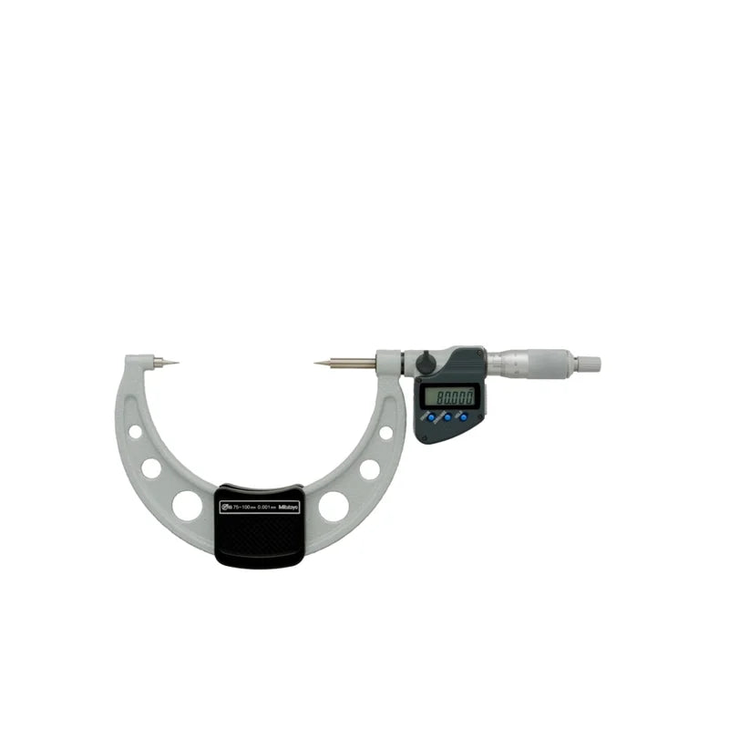Micrometro Digimatic con stelo e incudine a punta Mitutoyo 342-254-30, campo 75-100 mm, IP65 – Mitutoyo 342-254-30