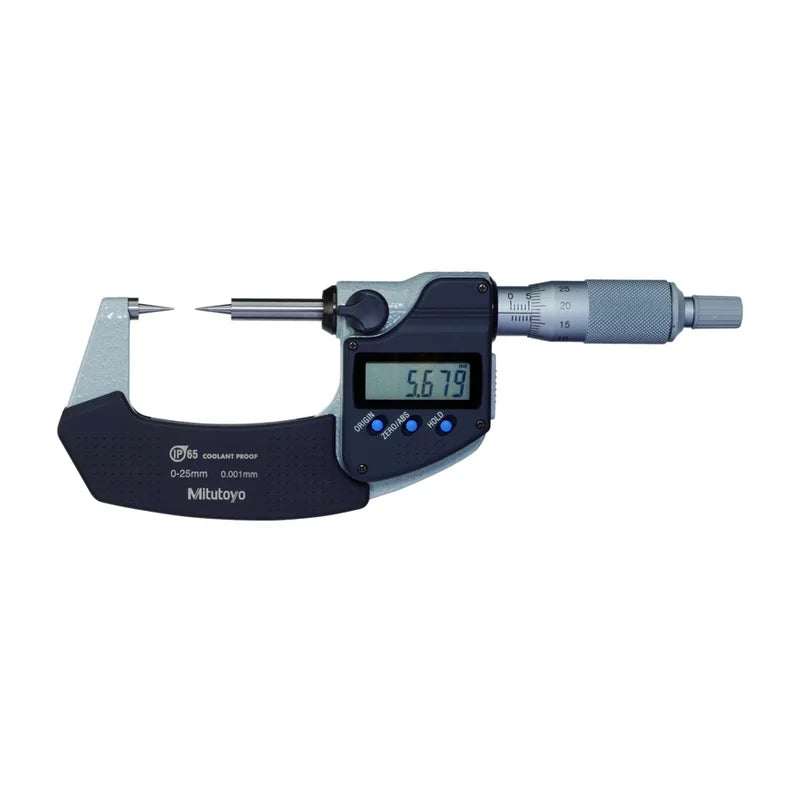 Micrometro Digimatic con stelo e incudine a punta Mitutoyo 342-262-30, campo 25-50 mm, IP65 – Mitutoyo 342-262-30