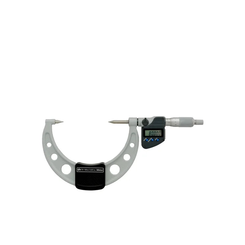 Micrometro Digimatic con stelo e incudine a punta Mitutoyo 342-264-30, campo 75-100 mm, IP65 – Mitutoyo 342-264-30