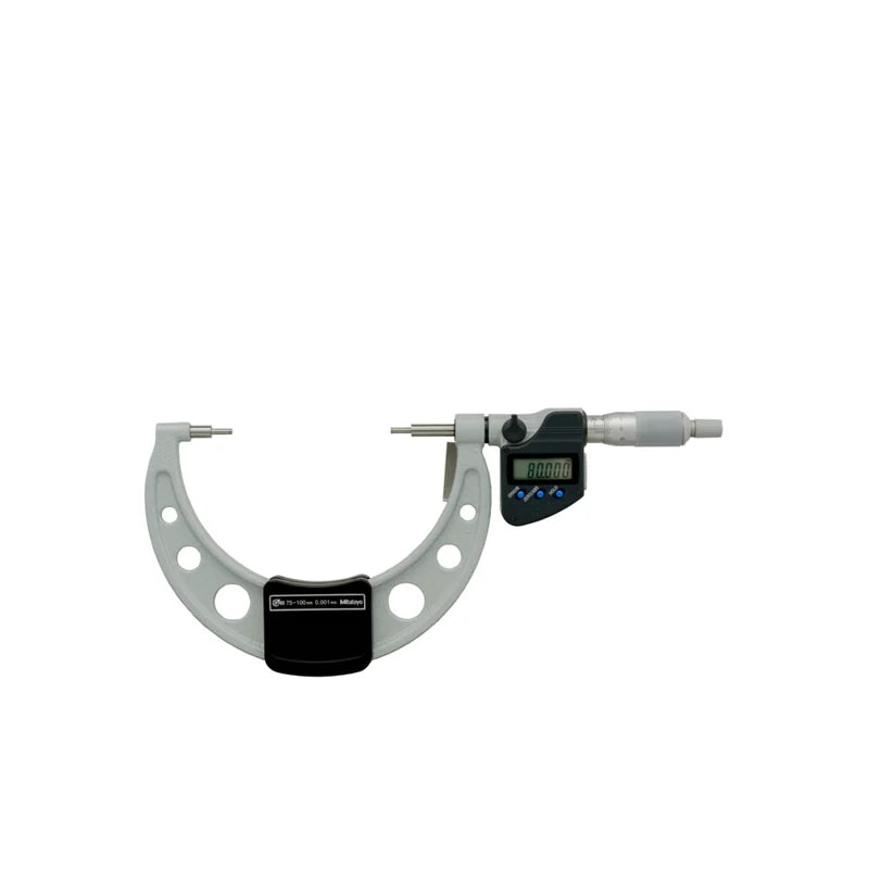 Micrometro Digimatic con steli ribassati Mitutoyo 331-254-30, campo 75-100 mm, IP65 – Mitutoyo 331-254-30