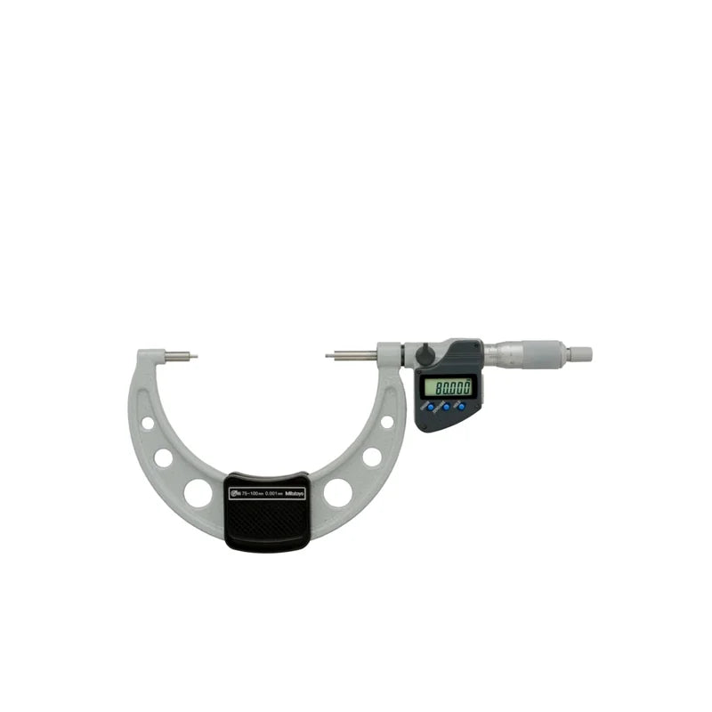 Micrometro Digimatic con steli ribassati Mitutoyo 331-264-30, campo 75-100 mm, IP65 – Mitutoyo 331-264-30