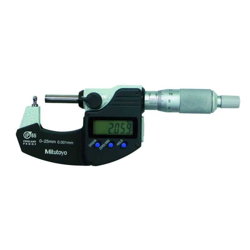 Micrometro Digimatic per tubi Mitutoyo 395-262-30, campo 0-25 mm, IP65 – Mitutoyo 395-262-30