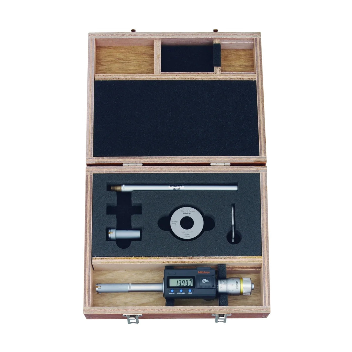 Set Holtest Digimatic con teste intercambiabili Mitutoyo 468-972, campo 12-20 mm, IP65 – Mitutoyo 468-972