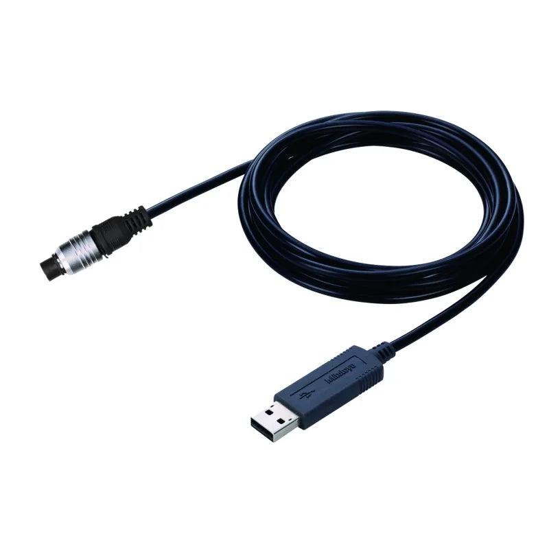 USB Input Tool Direct (Digimatic a USB), Cavo da 2 m, Digimatic/Digimatic 2, tipo rotondo a 6 pin – Mitutoyo 06AFM380E