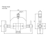 Afferraggio piatto per trazione per carichi pesanti, apertura 30 mm, 500 kg – Shimpo FG-M10HTG30U – FG-M10HTG30U
