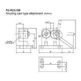 Afferraggio a camma a rullo, apertura 4 mm, 25 kg – Shimpo FG-M6RCG4U – FG-M6RCG4U