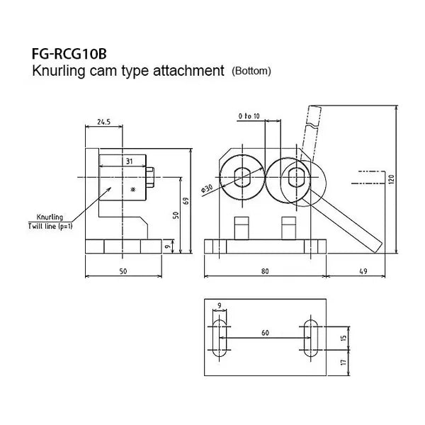 Afferraggio a camma a rullo, apertura 4 mm, 25 kg – Shimpo FG-M6RCG4U – FG-M6RCG4U