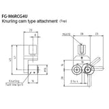 Afferraggio a camma a rullo, apertura 4 mm, 25 kg – Shimpo FG-M6RCG4U – FG-M6RCG4U