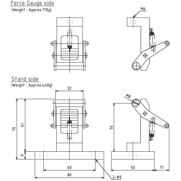 Afferraggio per nastri da 30 mm, superiore, filetto M6, 50 kg – Shimpo FG-M6TAP30U – FG-M6TAP30U