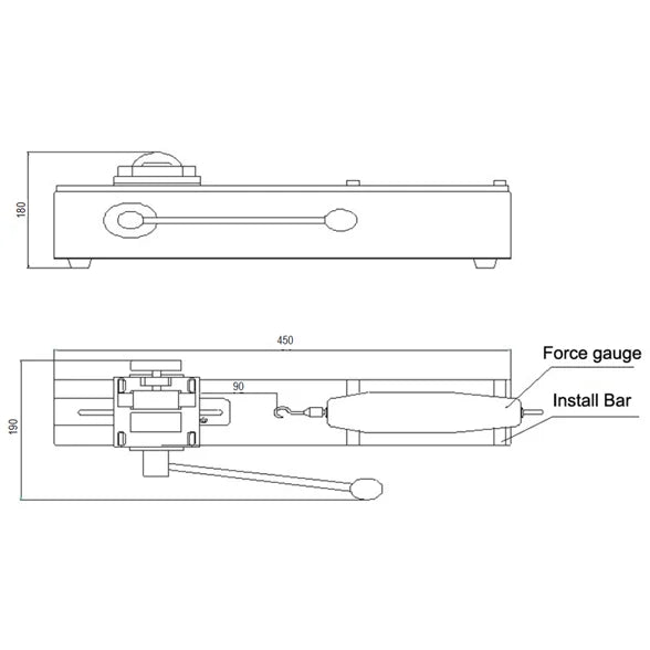 Banchi prova manuali Shimpo serie FGS per dinamometri – FGS-X100L