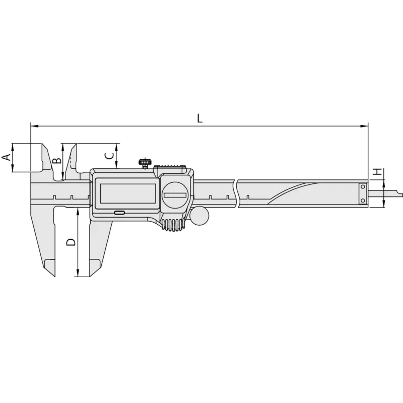 Caliper 500-719-20 Mitutoyo - Range: 0 - 150 mm - Rod