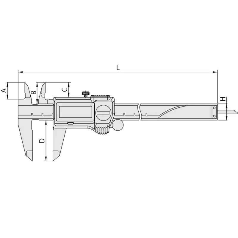 Caliper 500-706-20 Mitutoyo - Range: 0 - 150 mm - Blade - Without output