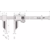 Caliper 552-156-10 Mitutoyo - Range: 0 - 600 mm - Carbon fibre ceramic