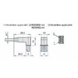 Digimatic Cable with Data Button IP Type