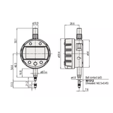 Indicator, Calculation ID-C, 543-340B-10 Mitutoyo - Range: 12.7 mm 