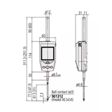 Indicator ID-H 543-561D Mitutoyo - Range: 30.4 mm, Res: 0.0005 mm - CEE AC-Adapter