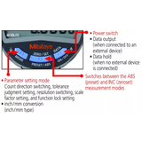 Indicator ID-C 543-705 Mitutoyo - Range: 12.7 mm, Res: 0.0005 mm - Lug Back Plate