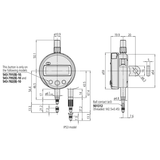 Indicator ID-S, 543-781B-10 Mitutoyo - Range: 12.7 mm, Res: 0.01 mm - Flat Back Plate