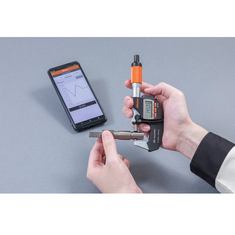 Digital Micrometer 293-140-40 Mitutoyo - Range: 0 - 25 mm - With bidirectional output