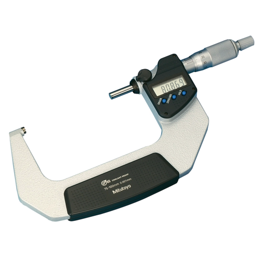 Mitutoyo Micrometer 293-243-30 – Range: 75 - 100 mm – With ratchet stop on the spindle – Without data output