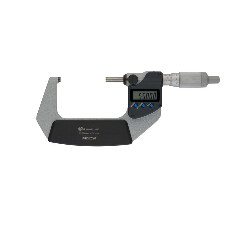 Micrometro 293-246-30 Mitutoyo - Campo: 50 - 75 mm - Con frizione a cricchetto sul tamburo - Senza uscita