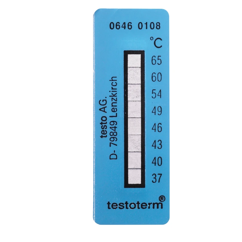 Strisce termometriche Testoterm (da +37 °C a +65 °C)