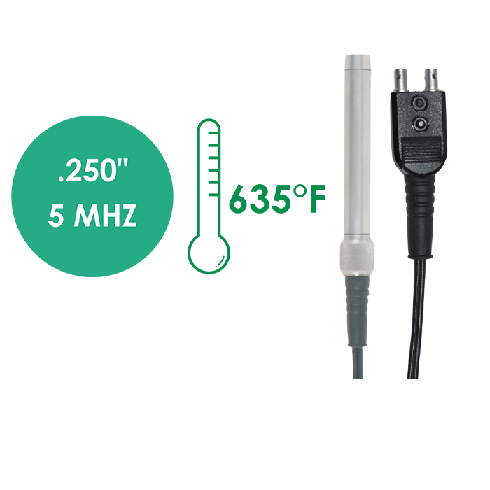 Sonda standard 5 MHz, versione alta temperatura