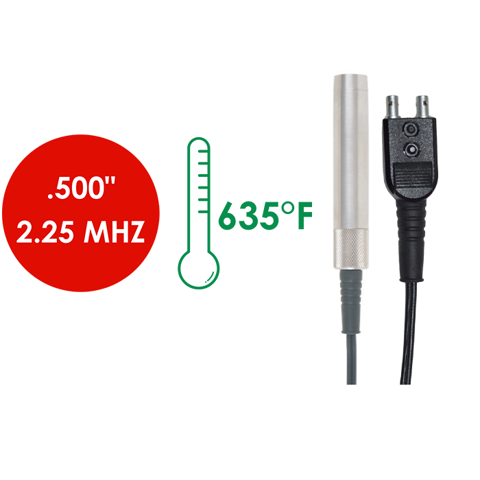 Sonda standard 2.25 MHz, versione alta temperatura