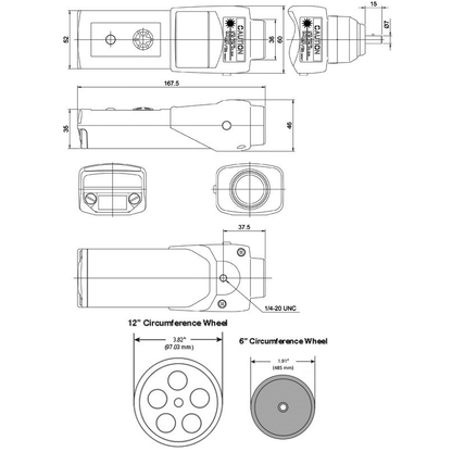 Tachimetro a contatto/senza contatto serie DT-207LR (LED)