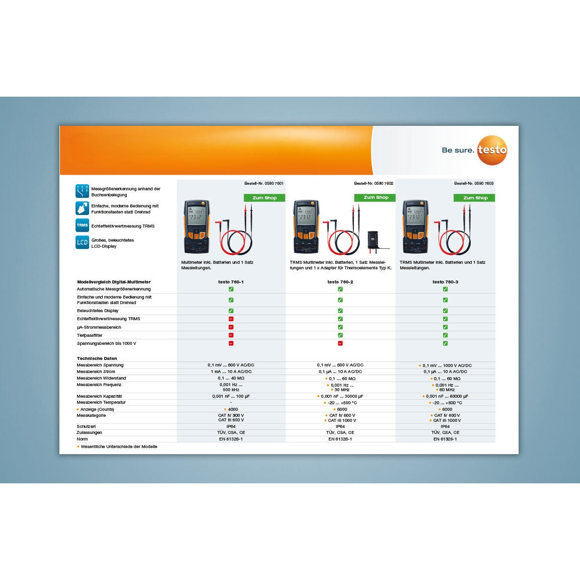 Testo 760-1 - Multimetro digitale