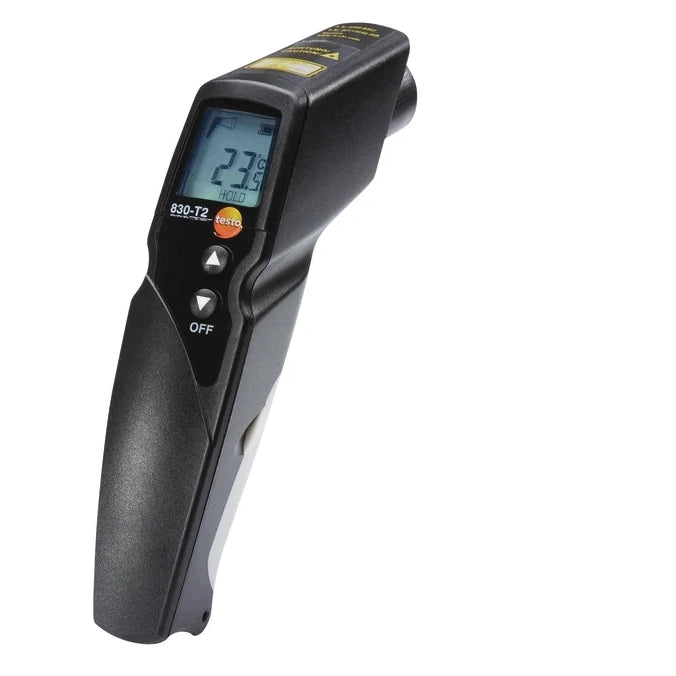 Testo 830-T2, Termometro a infrarossi con puntatore a 2 raggi laser