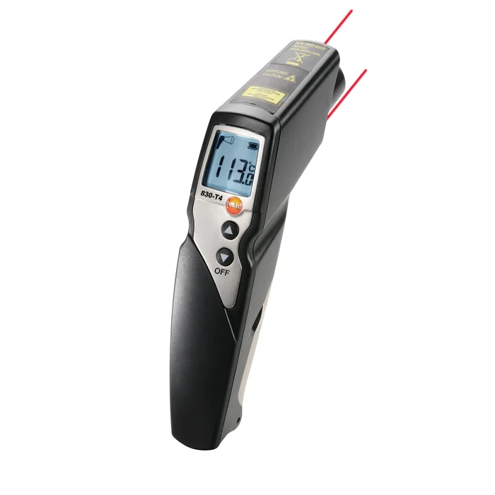 Testo 830-T4, Termometro a infrarossi con puntatore a due raggi laser